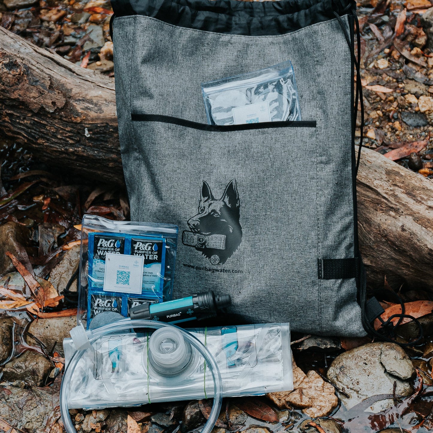 Puribag Pro Kit - Portable 4-in-1 Water Filtration System