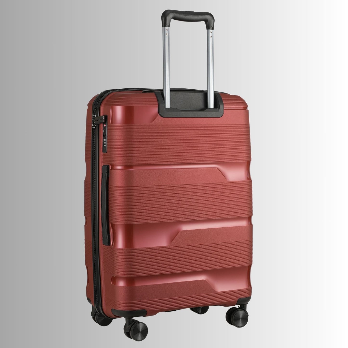 24-inch Red Hardcase Roller Luggage