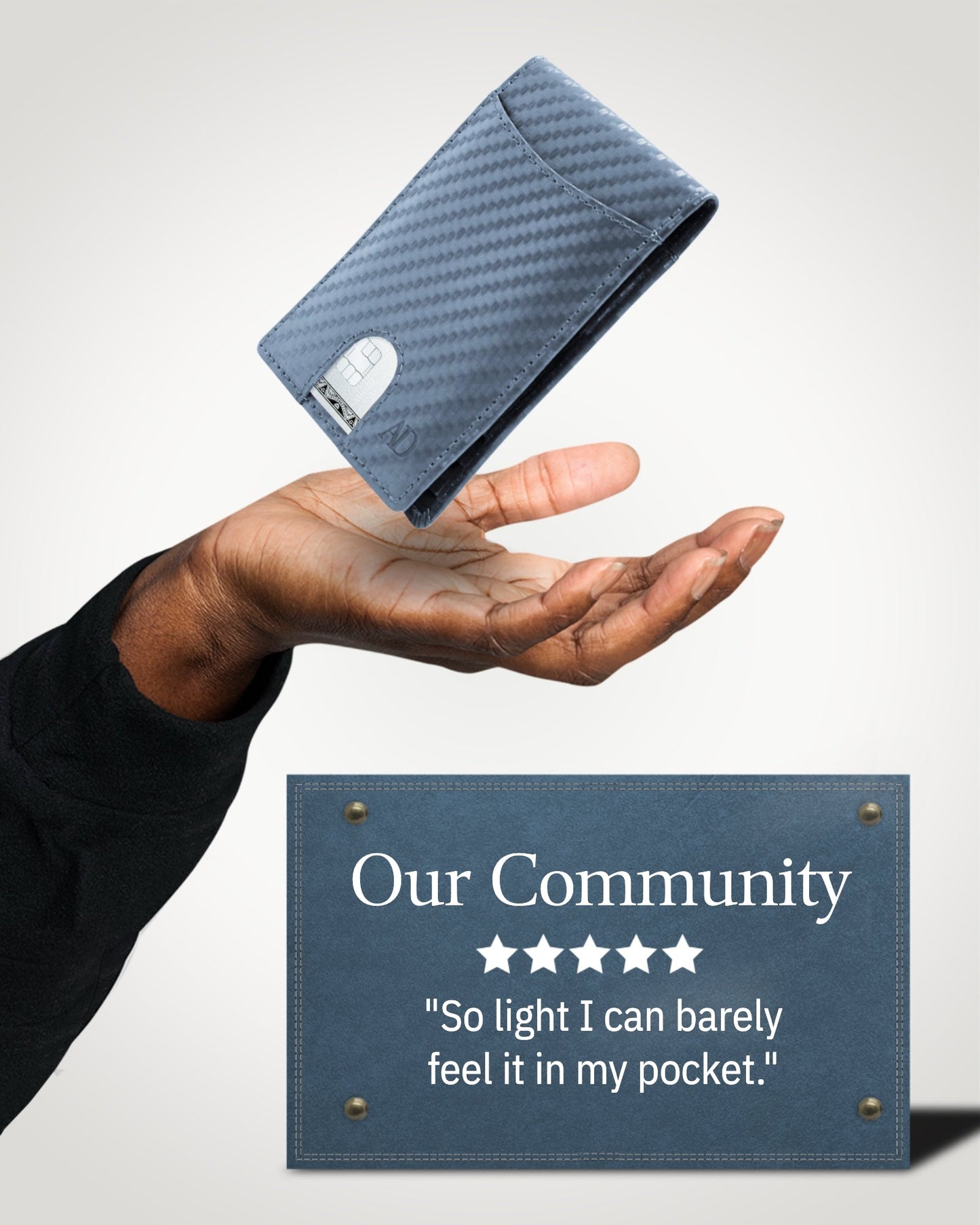 Slim Money Clip Bifold Wallet