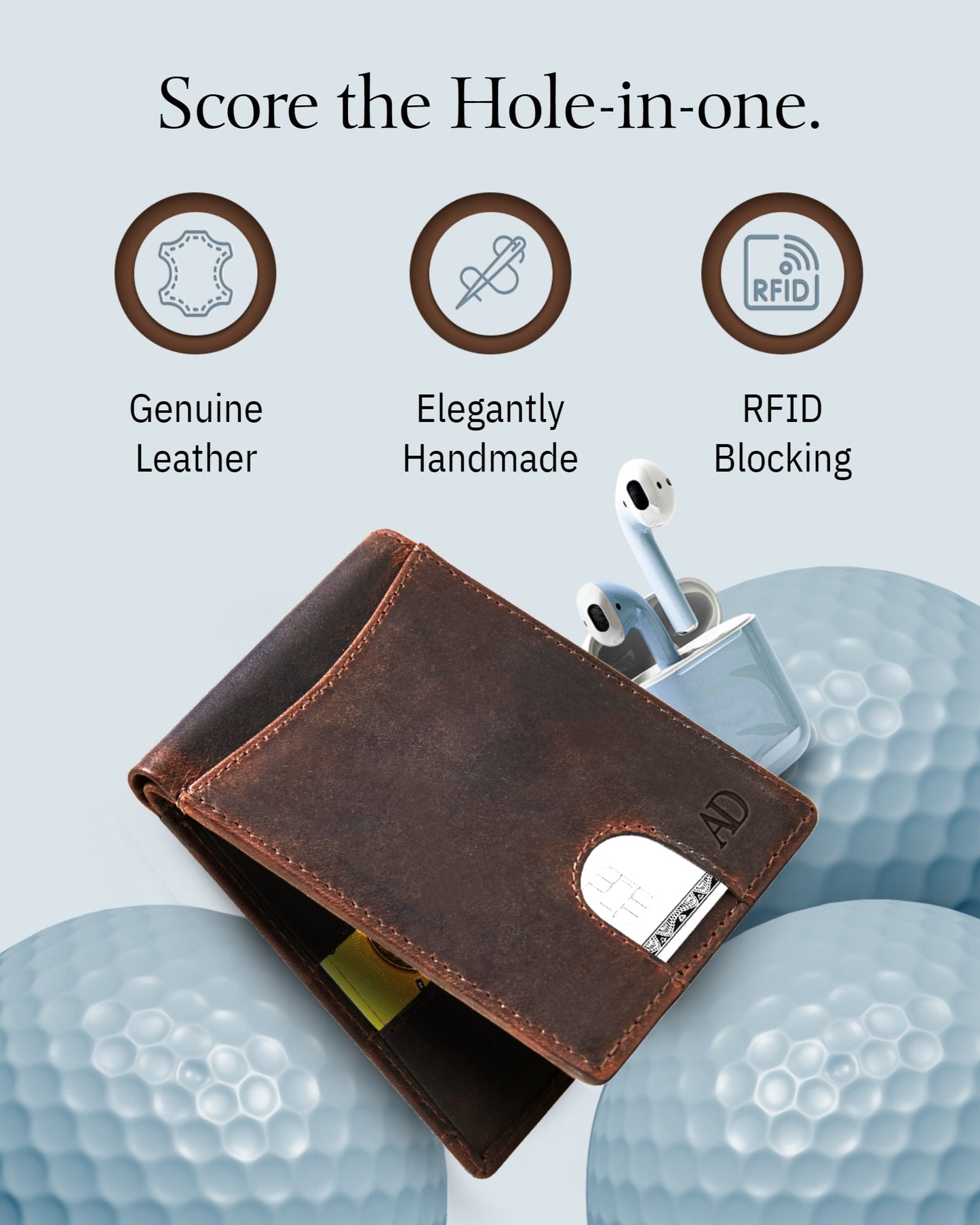 Pull Strap Bifold Wallet