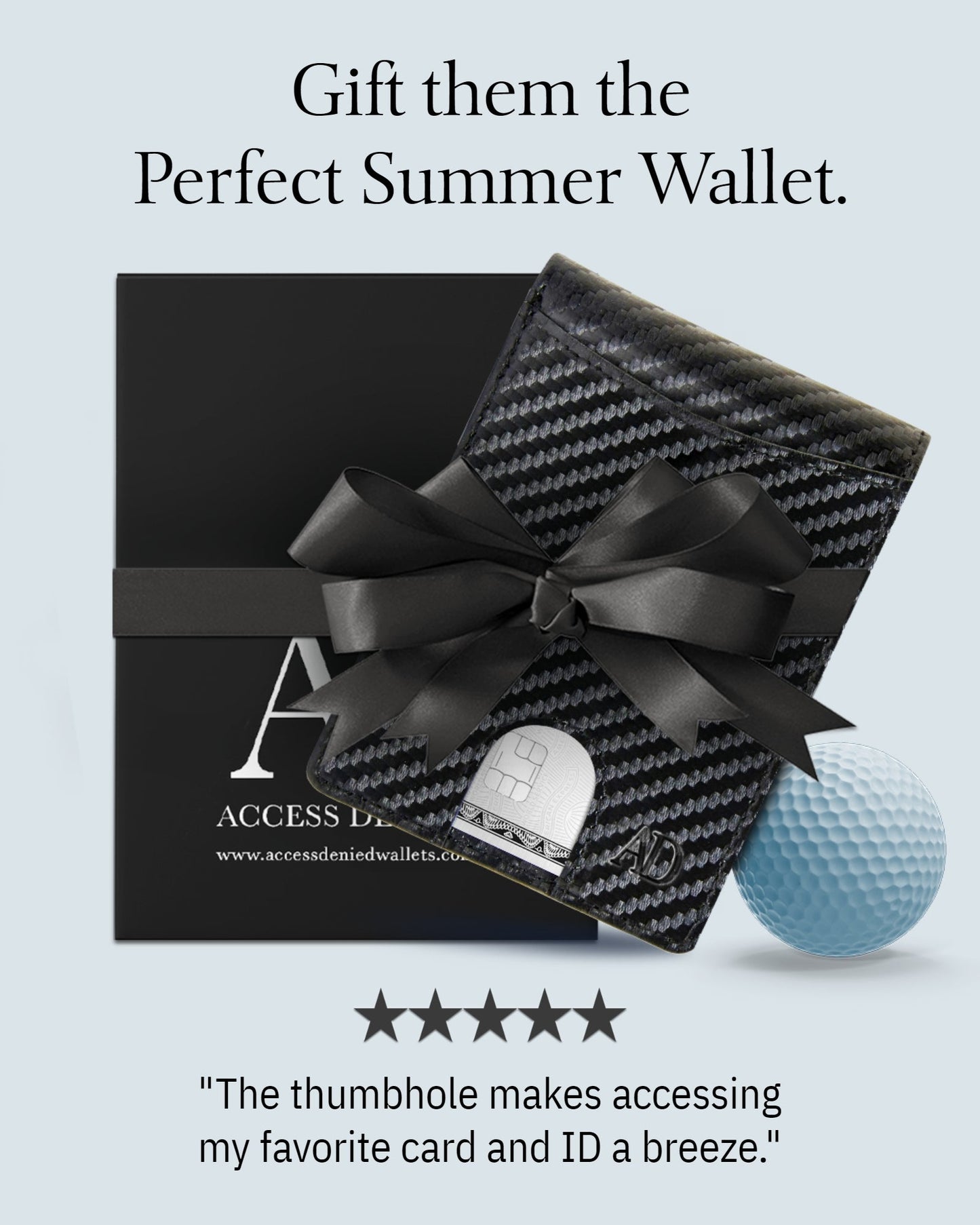 Pull Strap Bifold Wallet