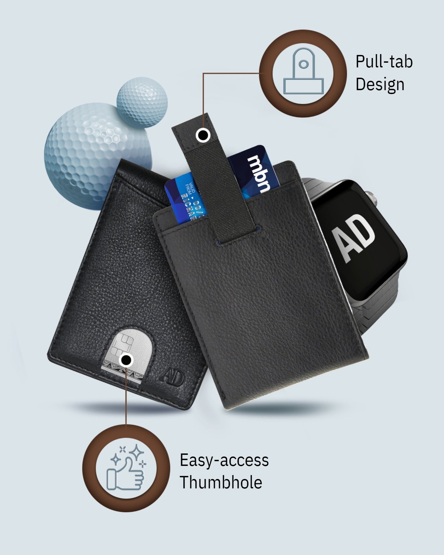 Pull Strap Bifold Wallet