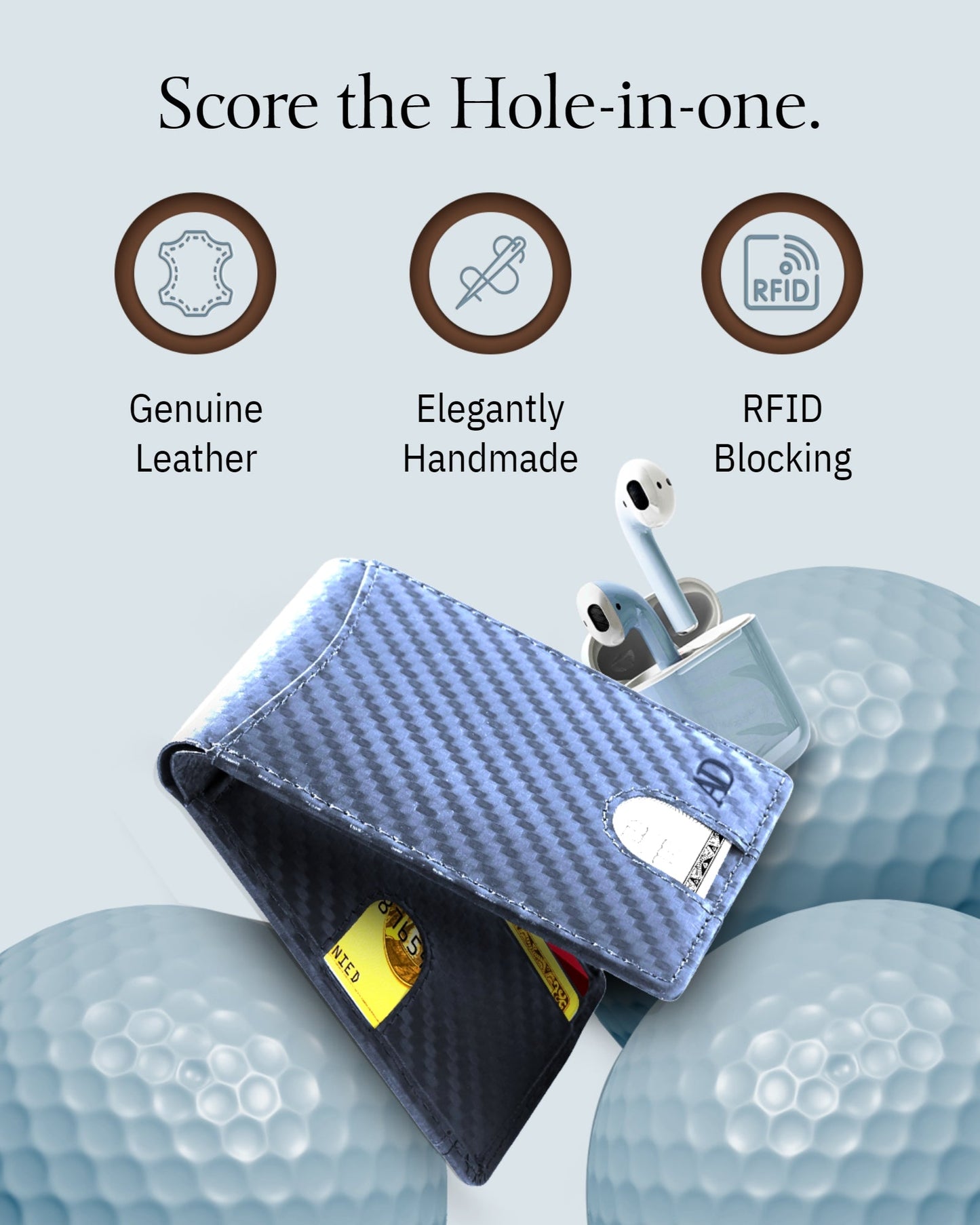 Pull Strap Bifold Wallet