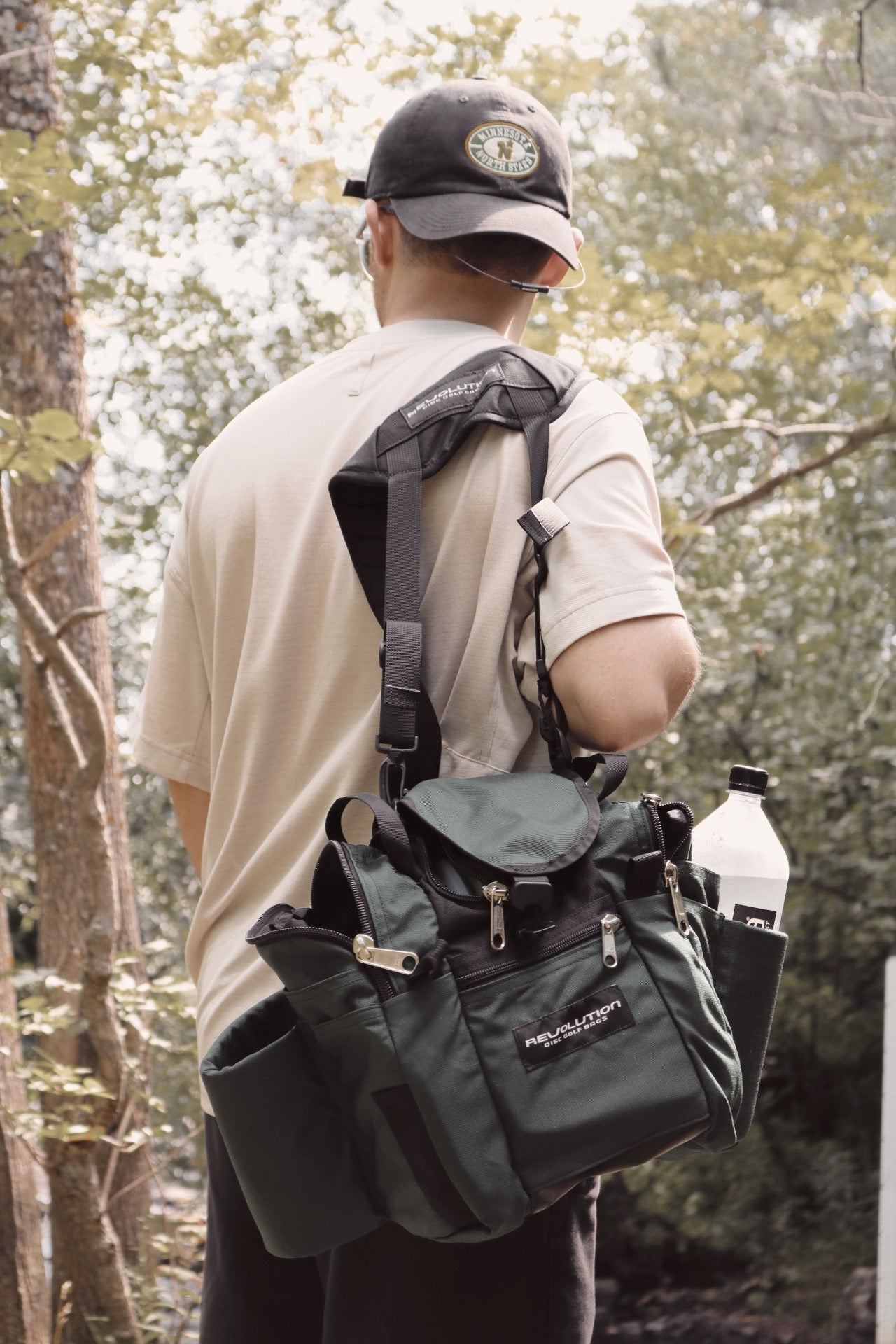 Revolution Mini Deluxe V3 Disc Golf Bag - Crimson