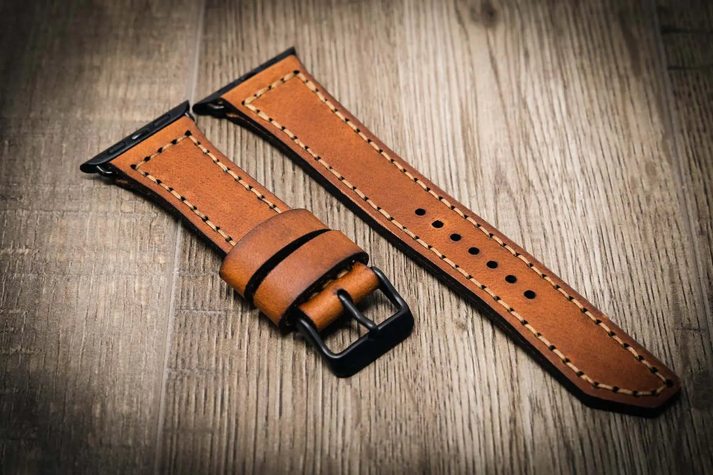 Apple Watch Leather Band - Chestnut Brown