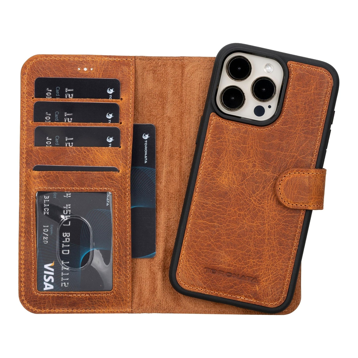 Casper iPhone 14 Series Detachable Leather Wallet Case