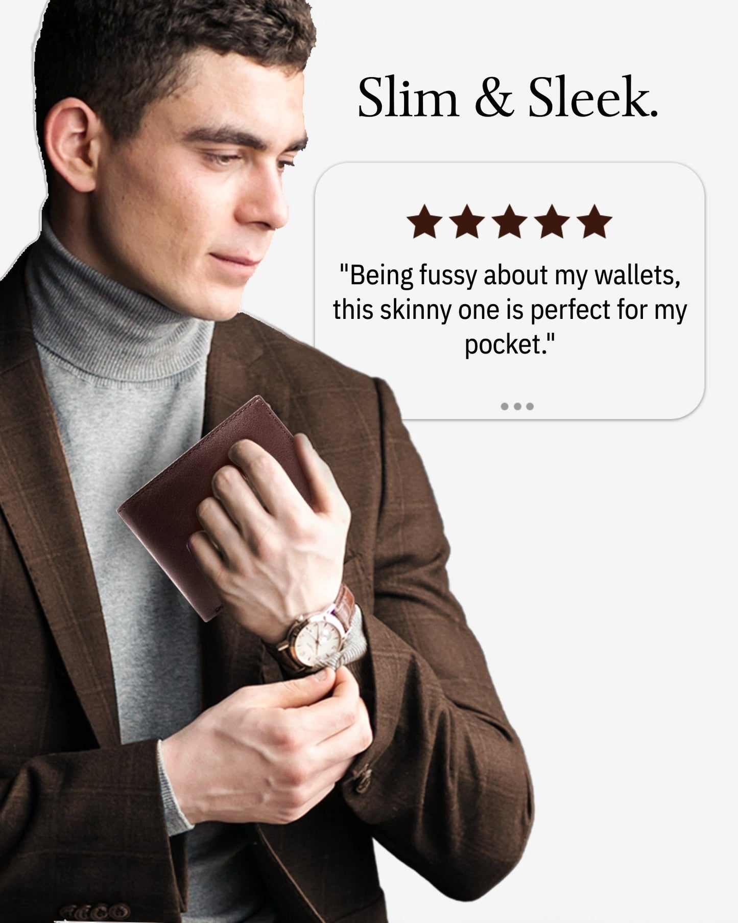 Slim Bifold Wallet With ID Window