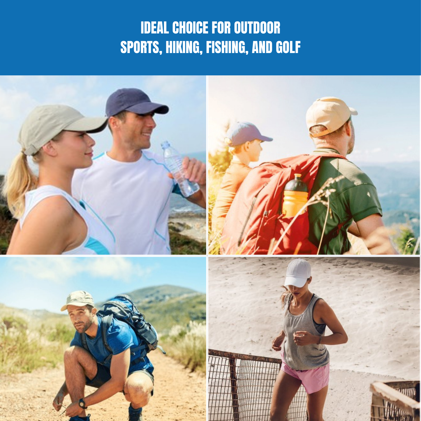 POWERCAP ICE Baseball Hat – Instant Cooling with Reusable Ice Packs UPF 50 Protection