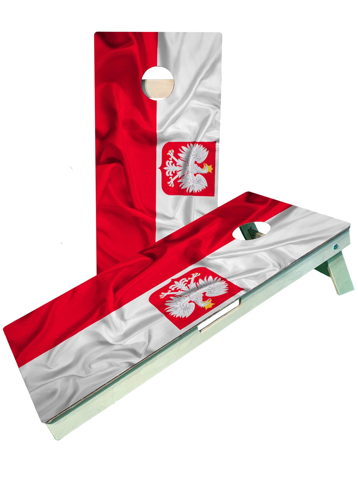 Polish Flag Cornhole Boards