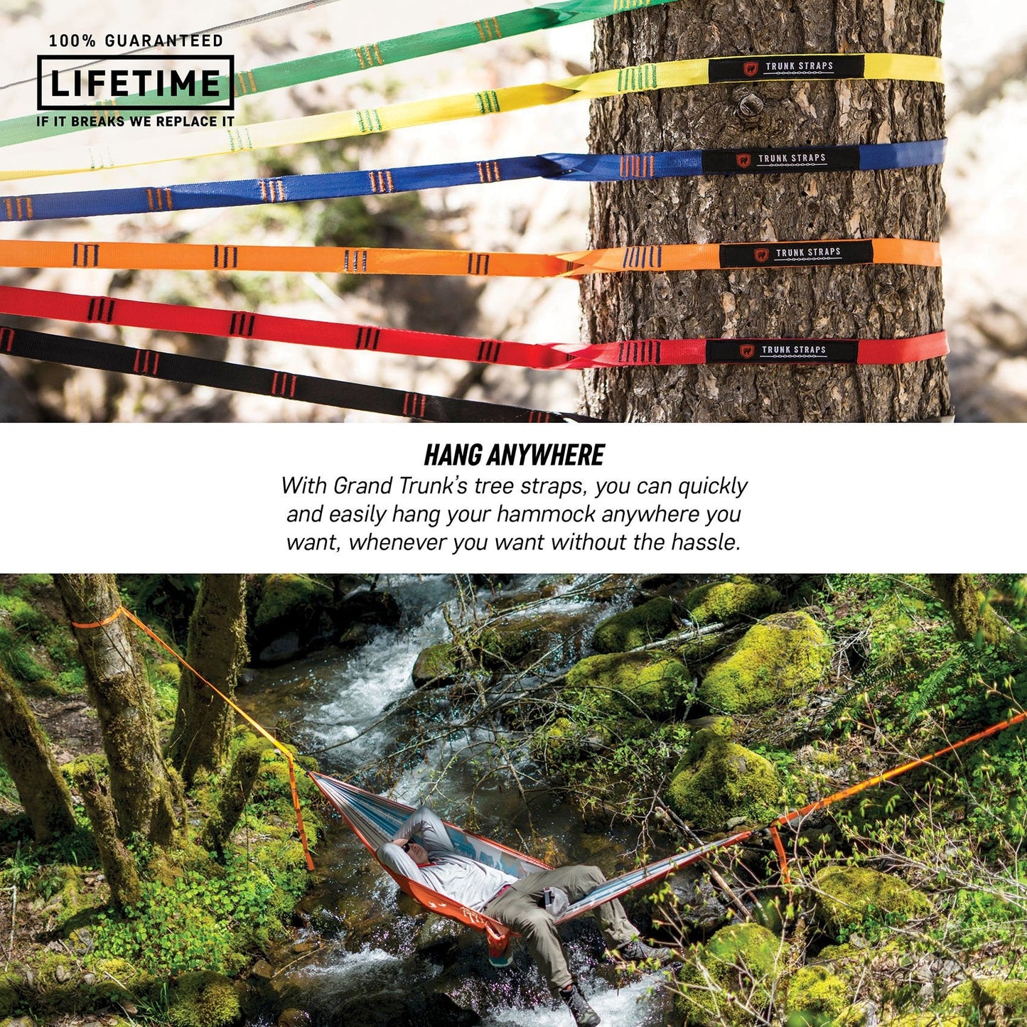 Grand Trunk Trunk Straps - Hammock Suspension Straps