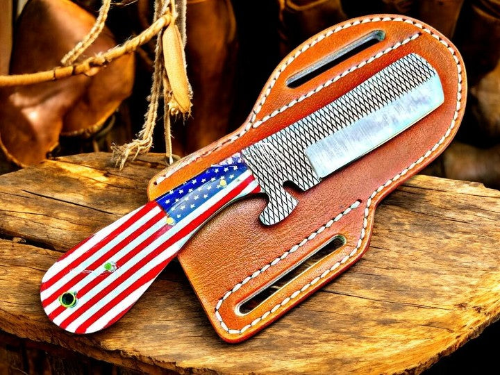 Calf Cutting Knife – Custom Handmade Ranch Blade "Lone Star Edge"