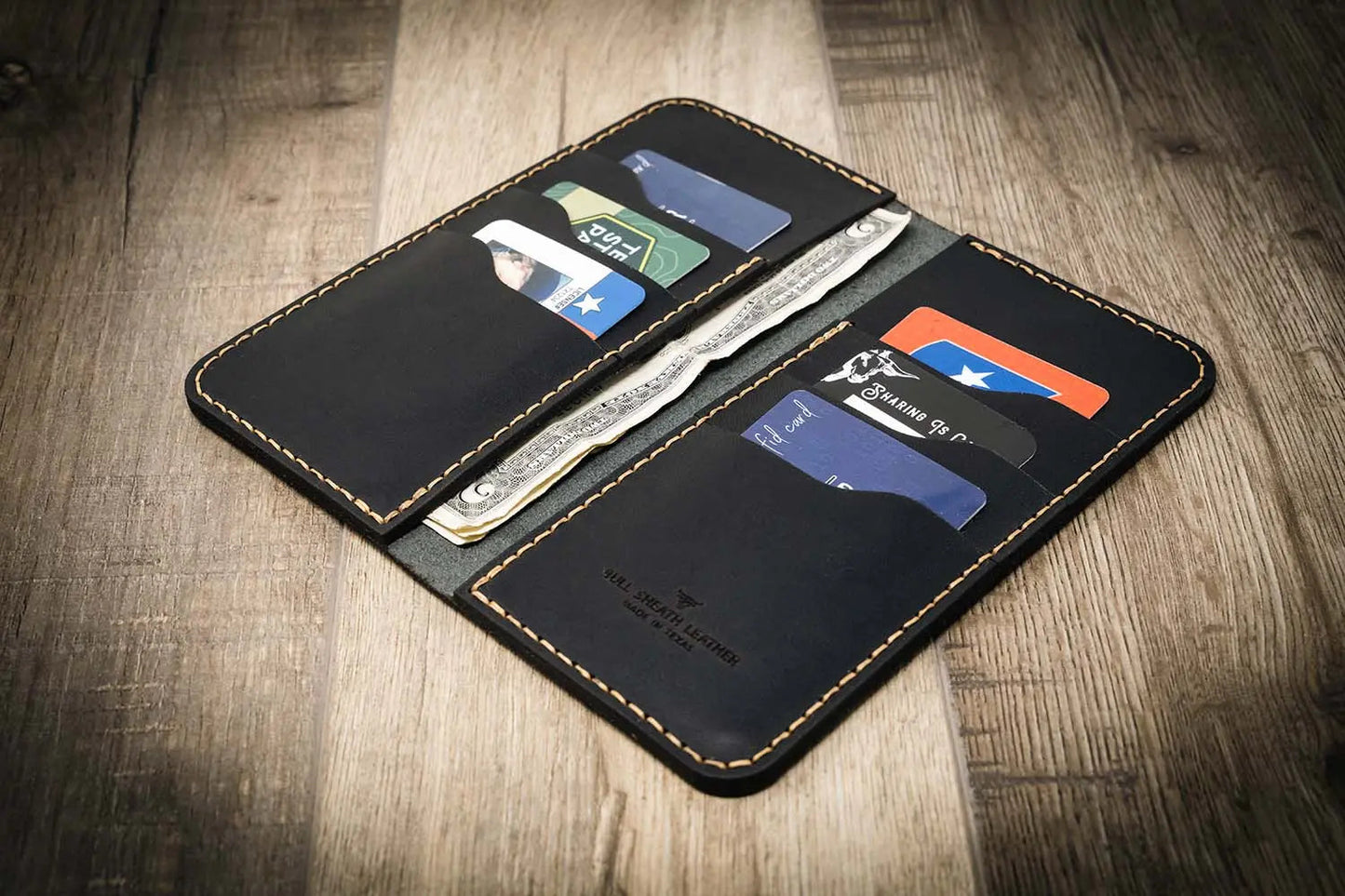 The Houstonian Long Wallet - Black