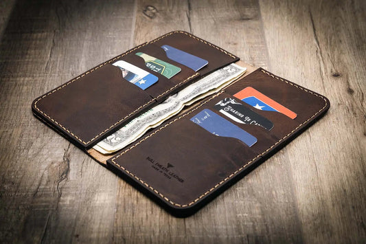 The Houstonian Long Wallet - Walnut Brown
