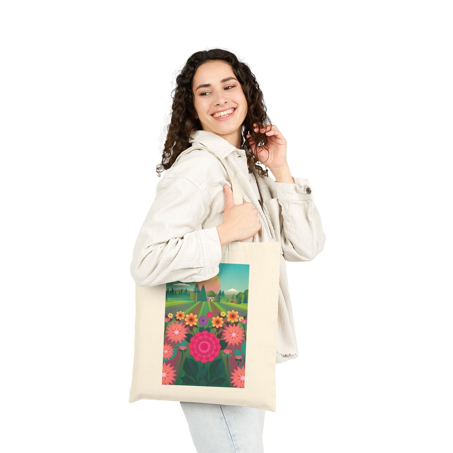 Dahlia Delight Provence Tote