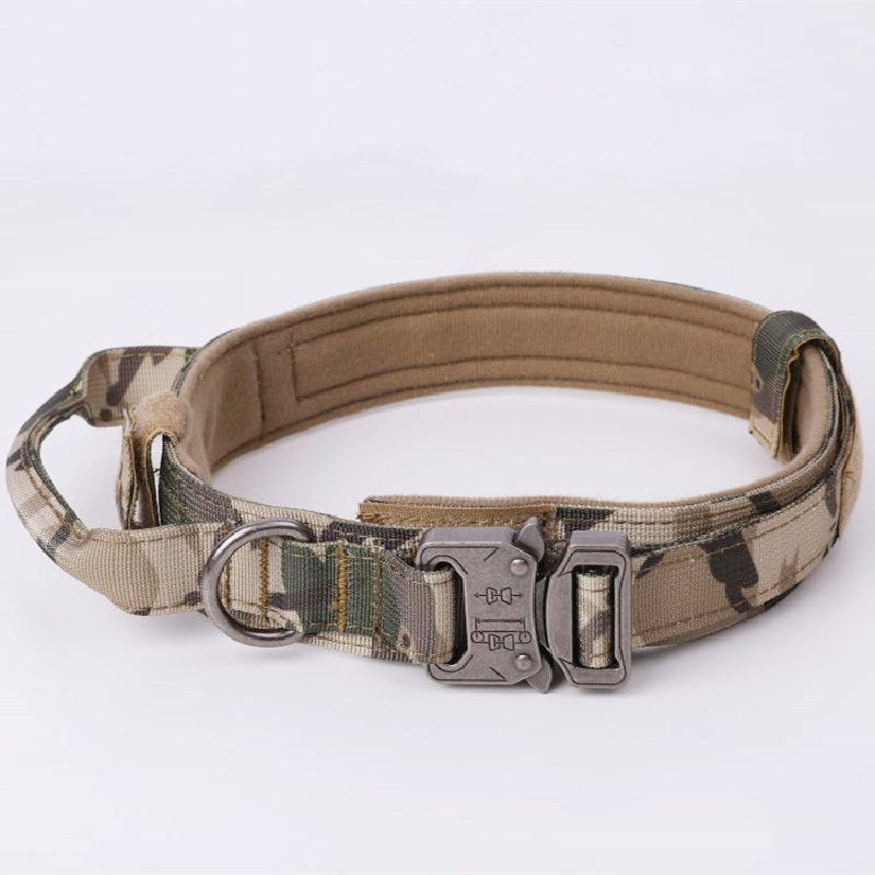 Adjustable Tactical Dog Collar for Training and Outdoor Adventures