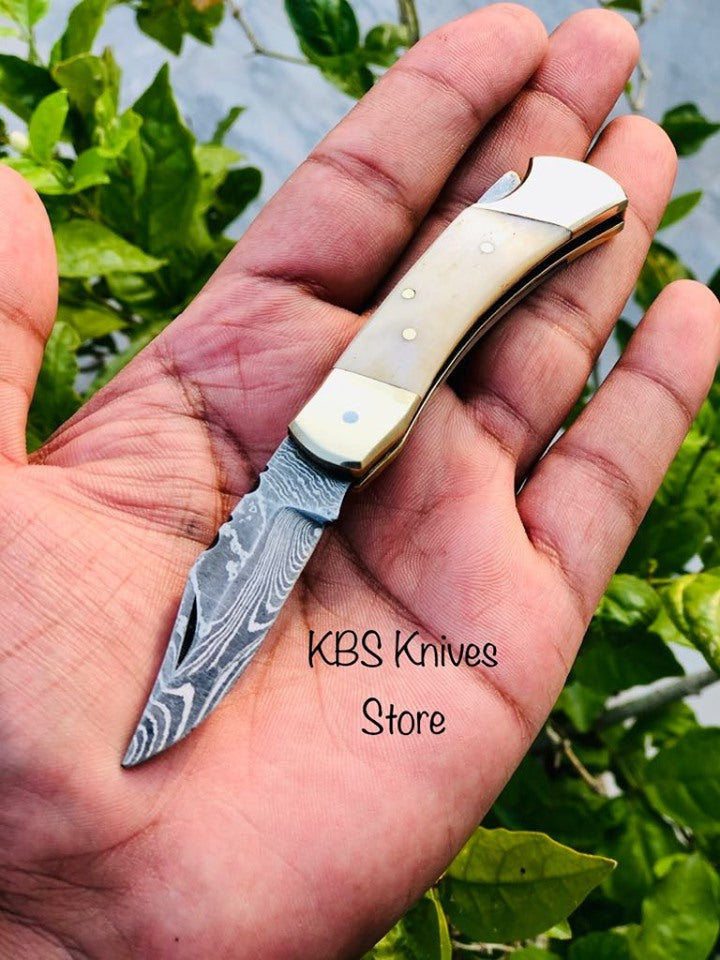 Edc Bone Handle Pocket Knife