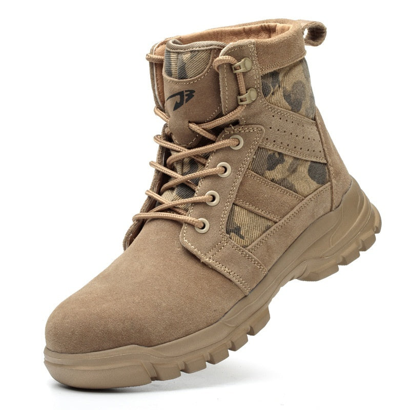 Combat Boots for Men - High Ankle Safety Shoes