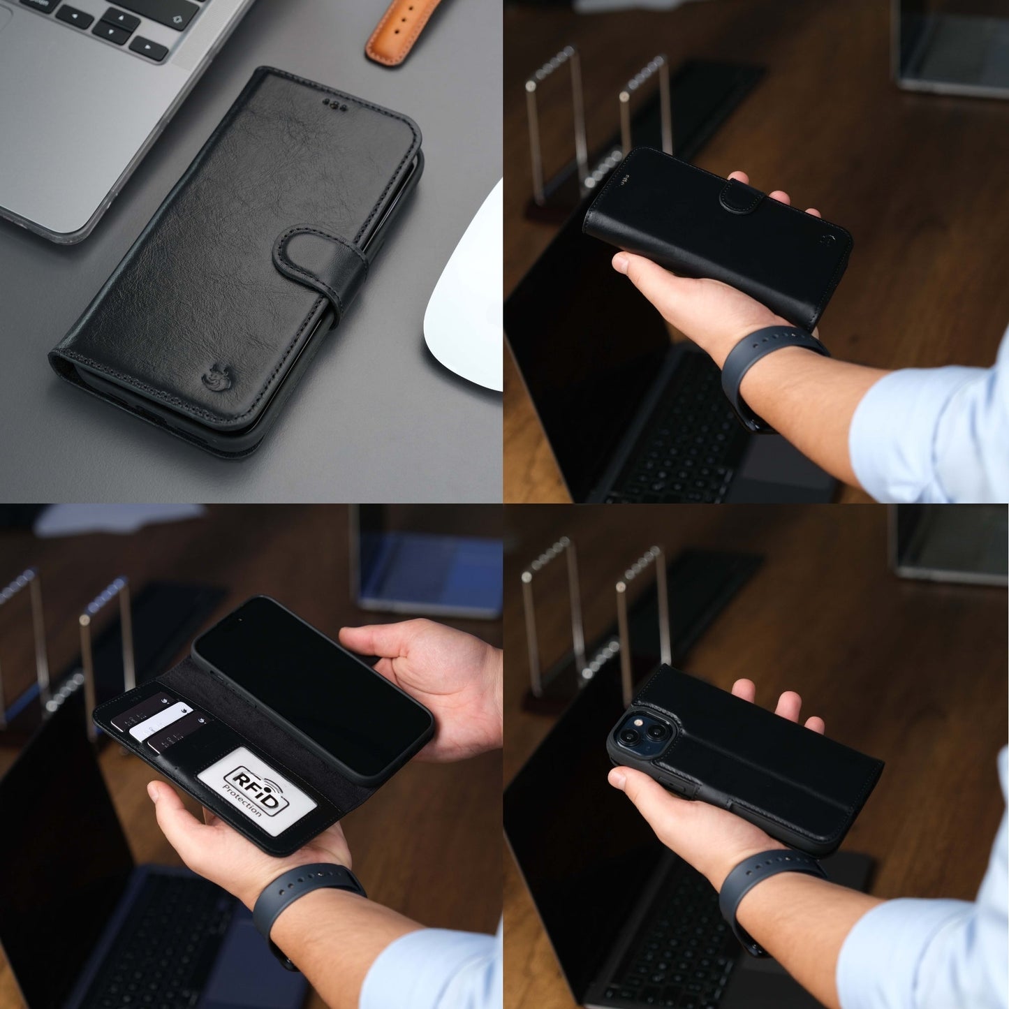 Casper Leather iPhone 14 Wallet Case | MagSafe