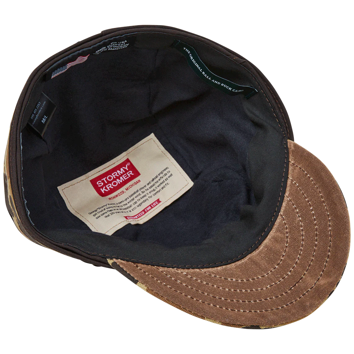 Stormy Kromer x Ball and Buck Original Cap in Original Camo