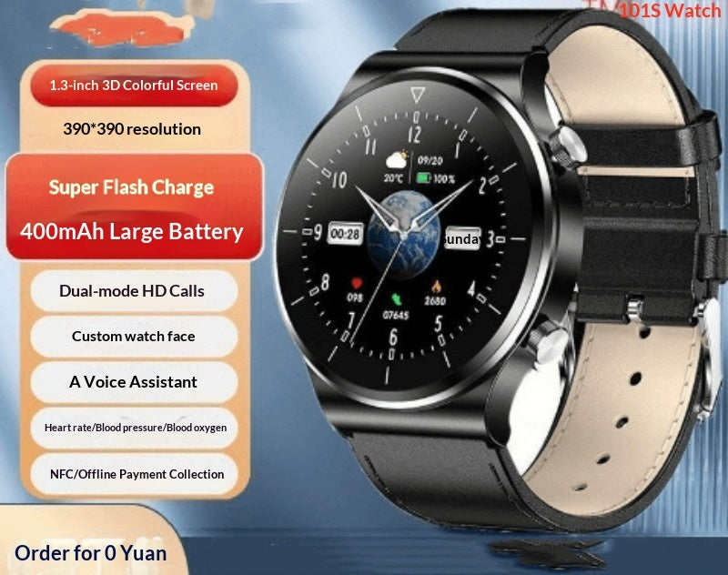 Smartwatch With Bluetooth Calling Fitness Tracking Step Counting And Health Monitoring
