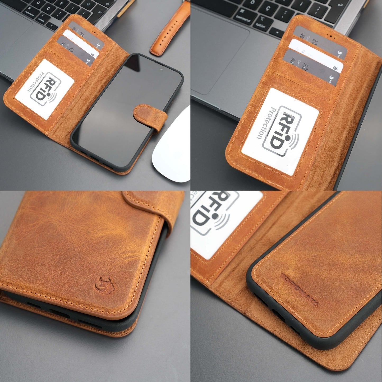 Casper Leather iPhone 14 Plus Wallet Case | MagSafe