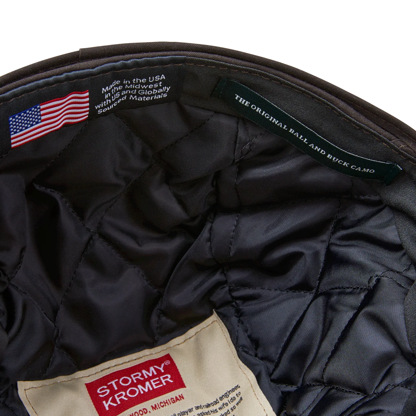 Stormy Kromer x Ball and Buck Cap - Original Camo, Insulated