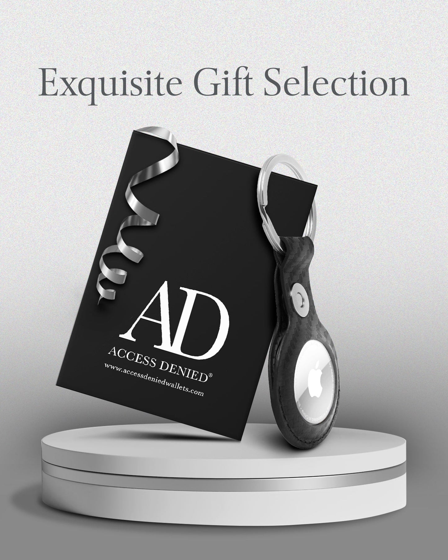 Genuine Leather Air Tag Key Chain