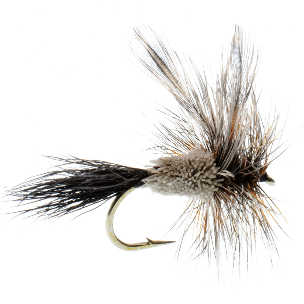 Barbless Adams Irresistible Classic Dry Fly - 6 Flies Hook Size 10