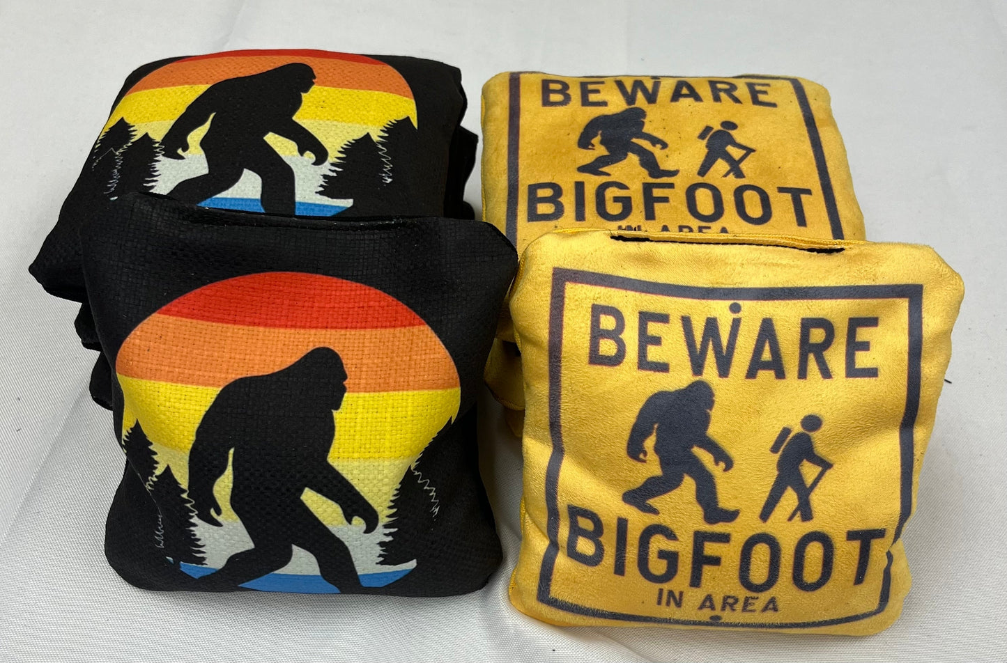 Bigfoot In The Woods Cornhole Set