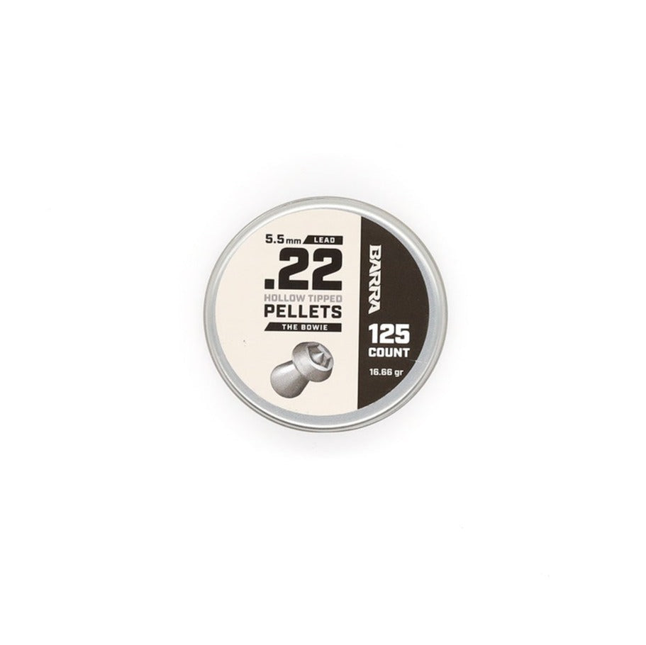 Bowie Hollow Tipped .22 Caliber Pellets - 125 Count