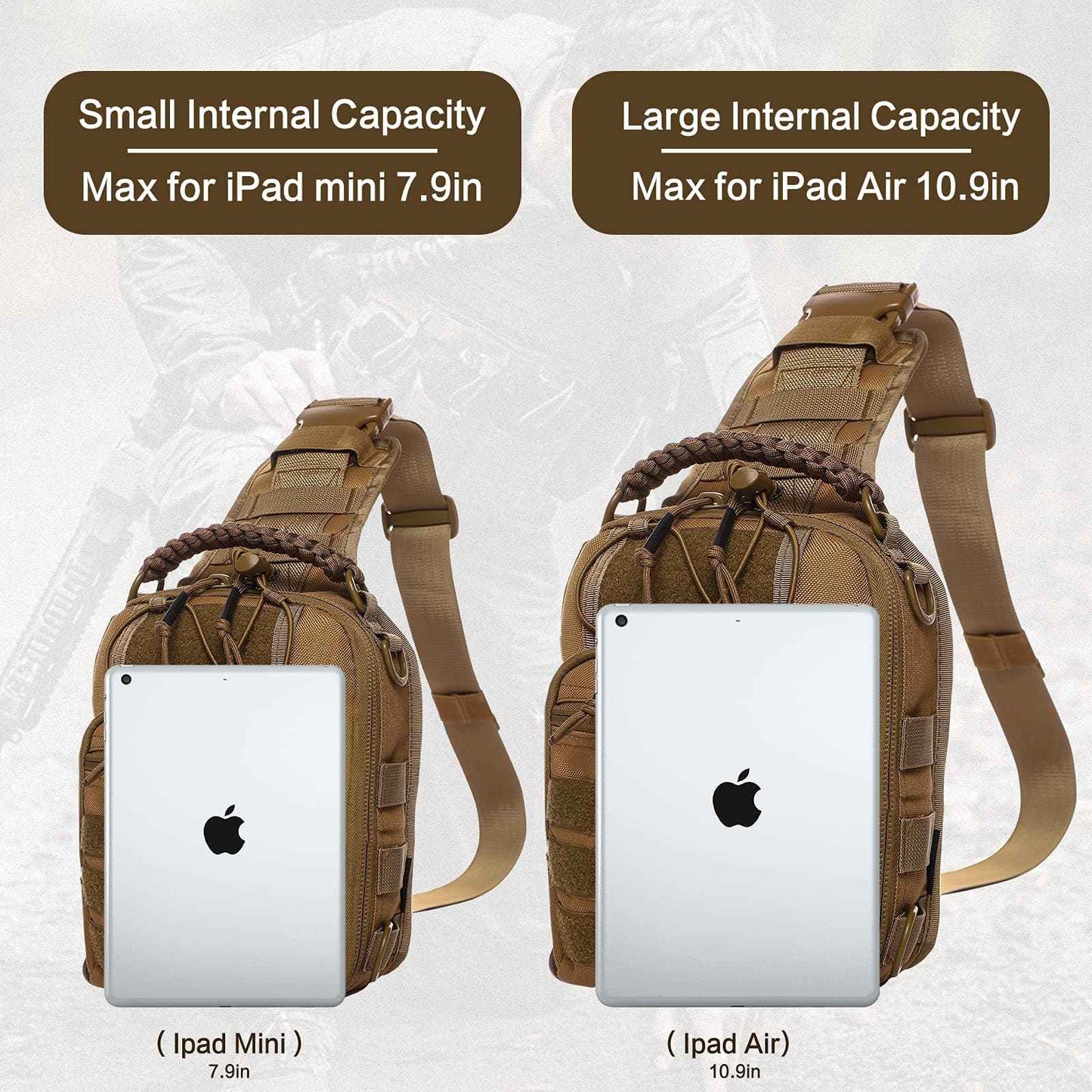 Military Tactical Sling Bag - Anti-Cut Waterproof for Outdoor Adventures