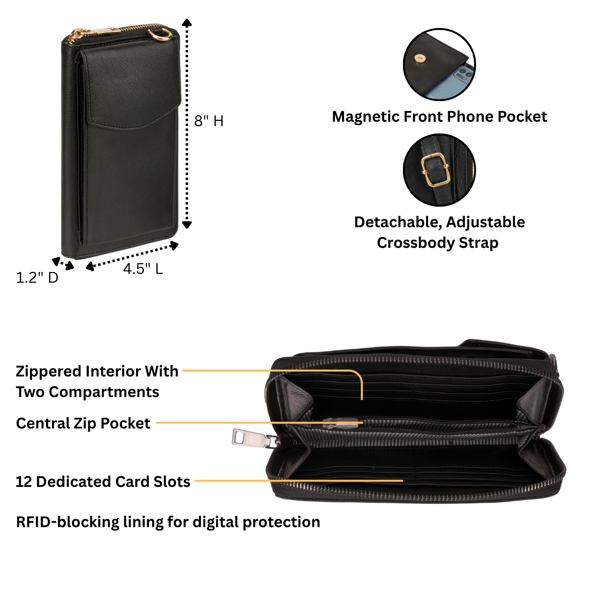 Billie Sling Bag Black