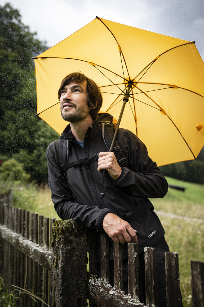 Birdiepal Outdoor Trekking Umbrella – Ultra-Durable Fiberglass Frame, Stormproof & UV 50+ Protection, Integrated Compass, Hands-Free Carrying Case