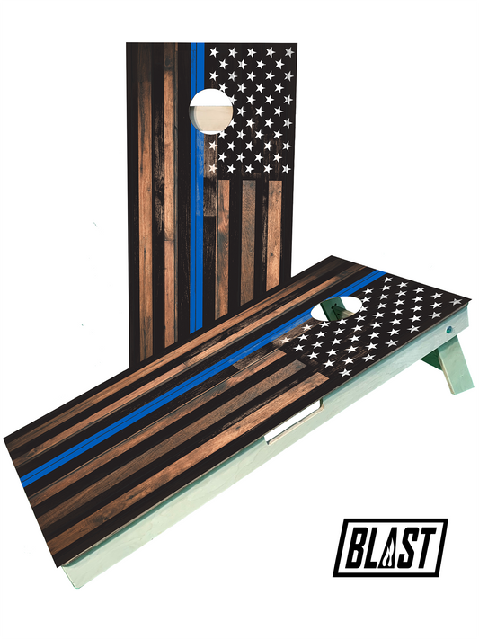 Blue Line Themed Flag