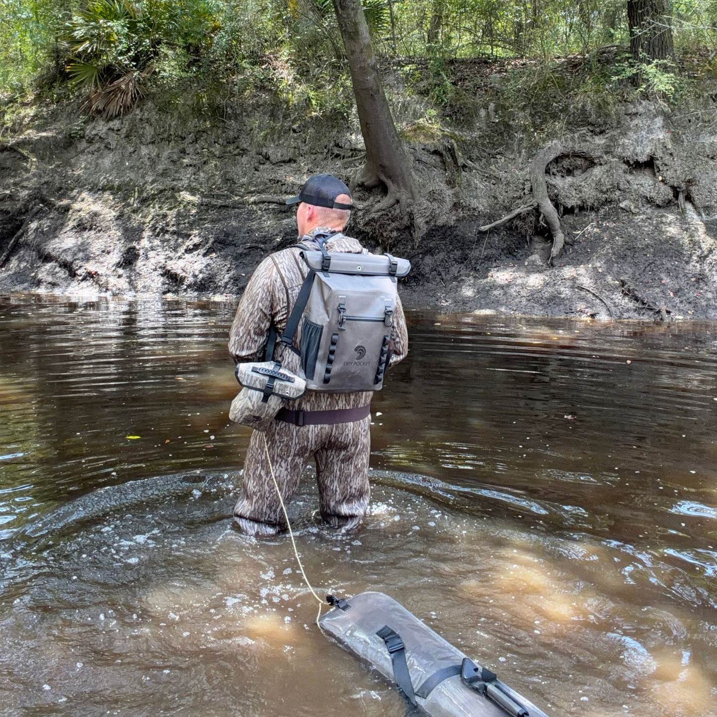 Waterproof Floating Backpack Dry Bag - Olive Night