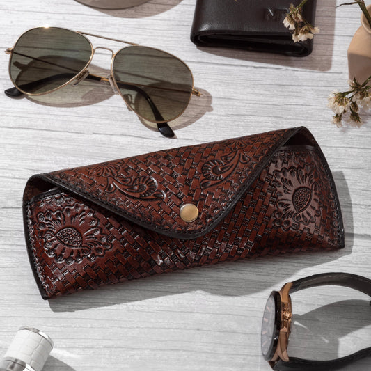 Designer Sunglasses Leather Case