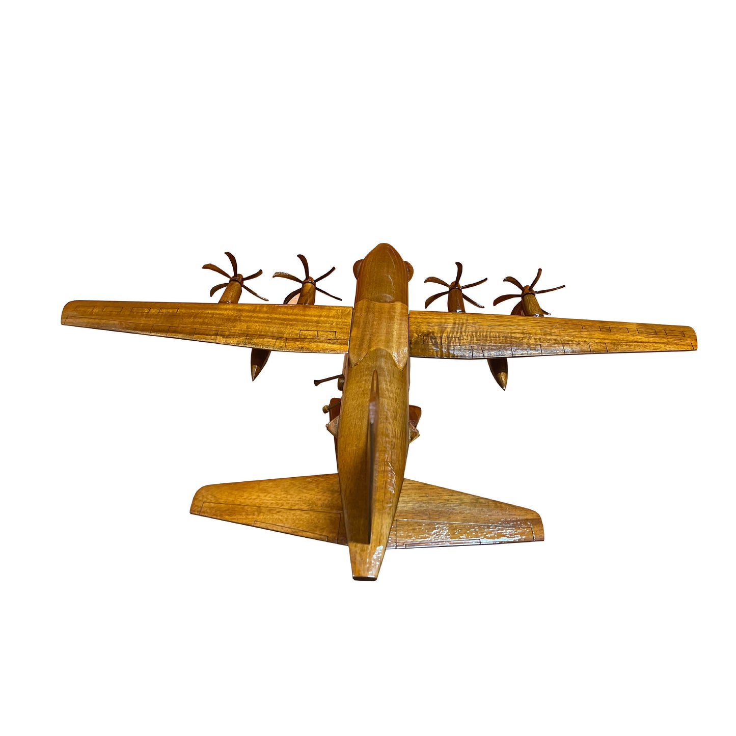 C-130 ( C130 ) Hercules Mahogany Wood Desktop Airplane Model