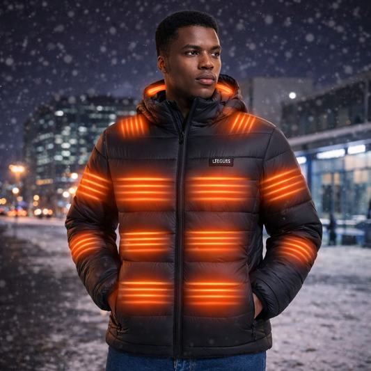 LITEGUEST 27-Zone Smart Heated Down Jacket – Urban Winter Warmth