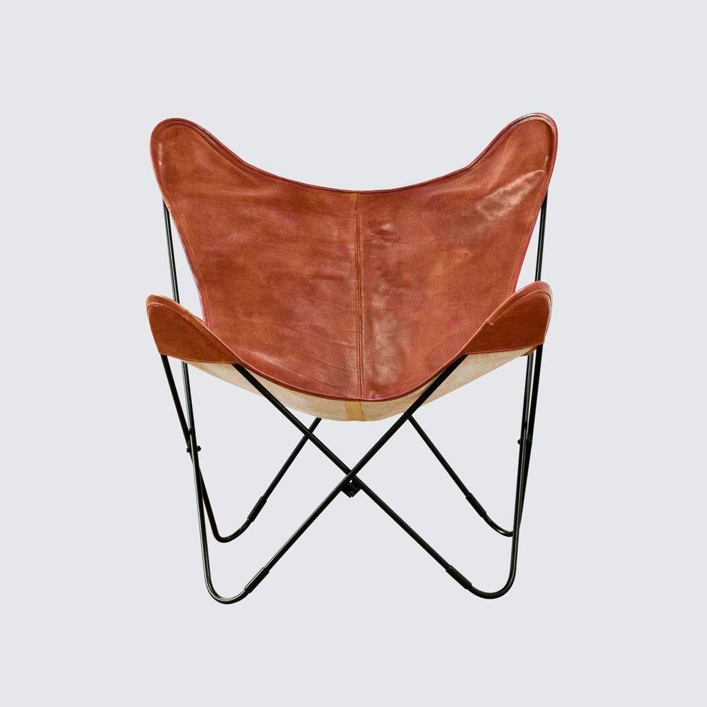 The Cognac Vintage Butterfly Chair