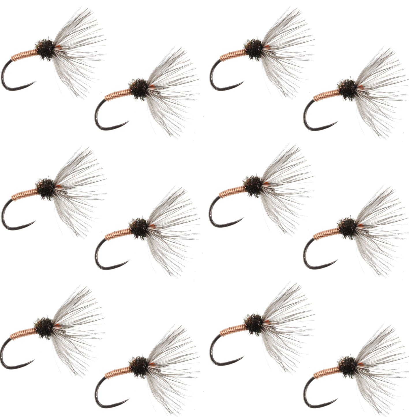 Copper Sakasa Kebari - 12 Tenkara Flies - Size 14