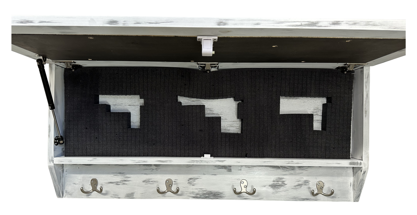 Coat Rack Hidden Gun Storage - Winter Tree
