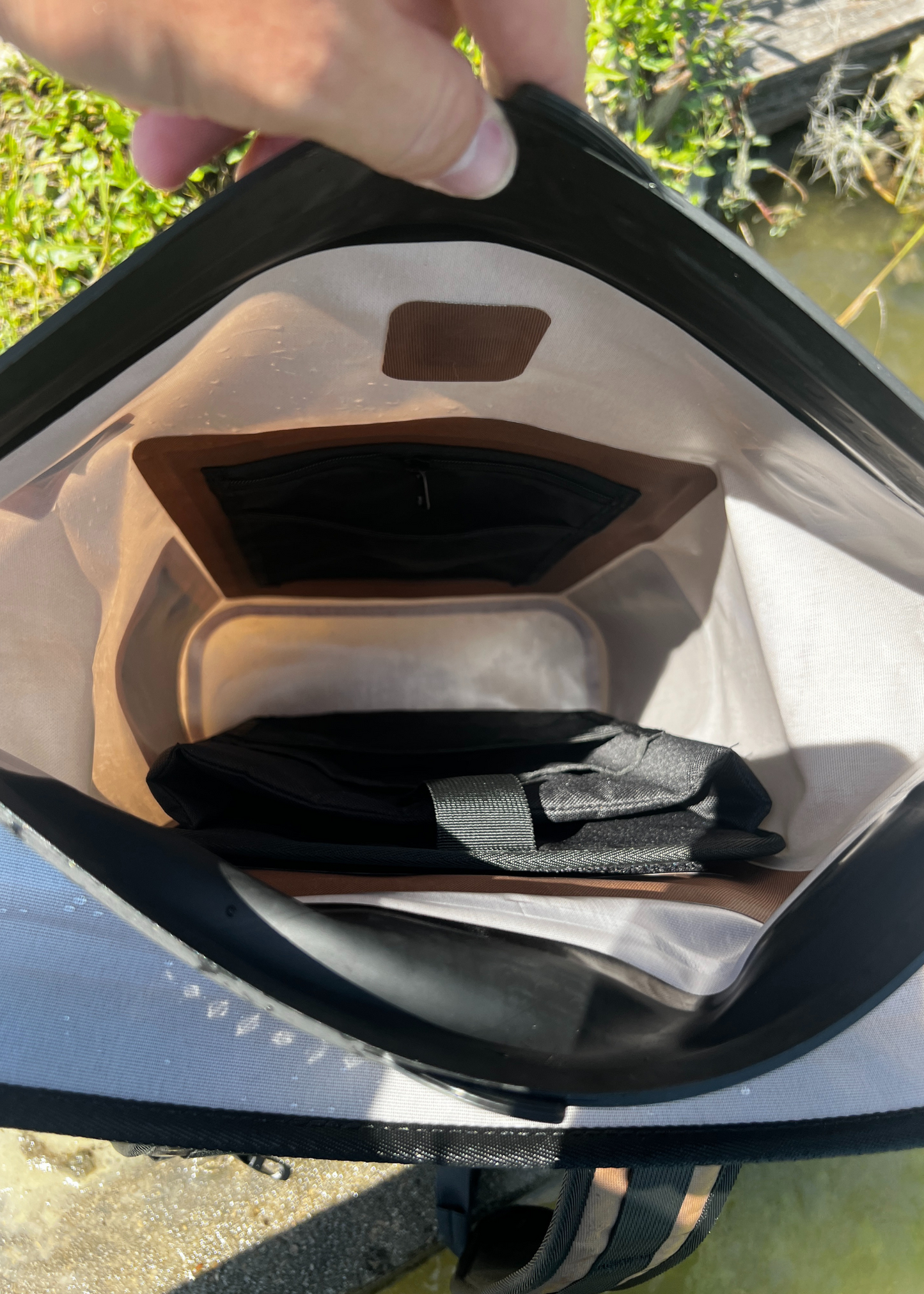 ARRIVING IN AUGUST / Coyote Brown - 25-Liter, Auto-Sealing, Waterproof, Floating, Scent Proof Dry Bag