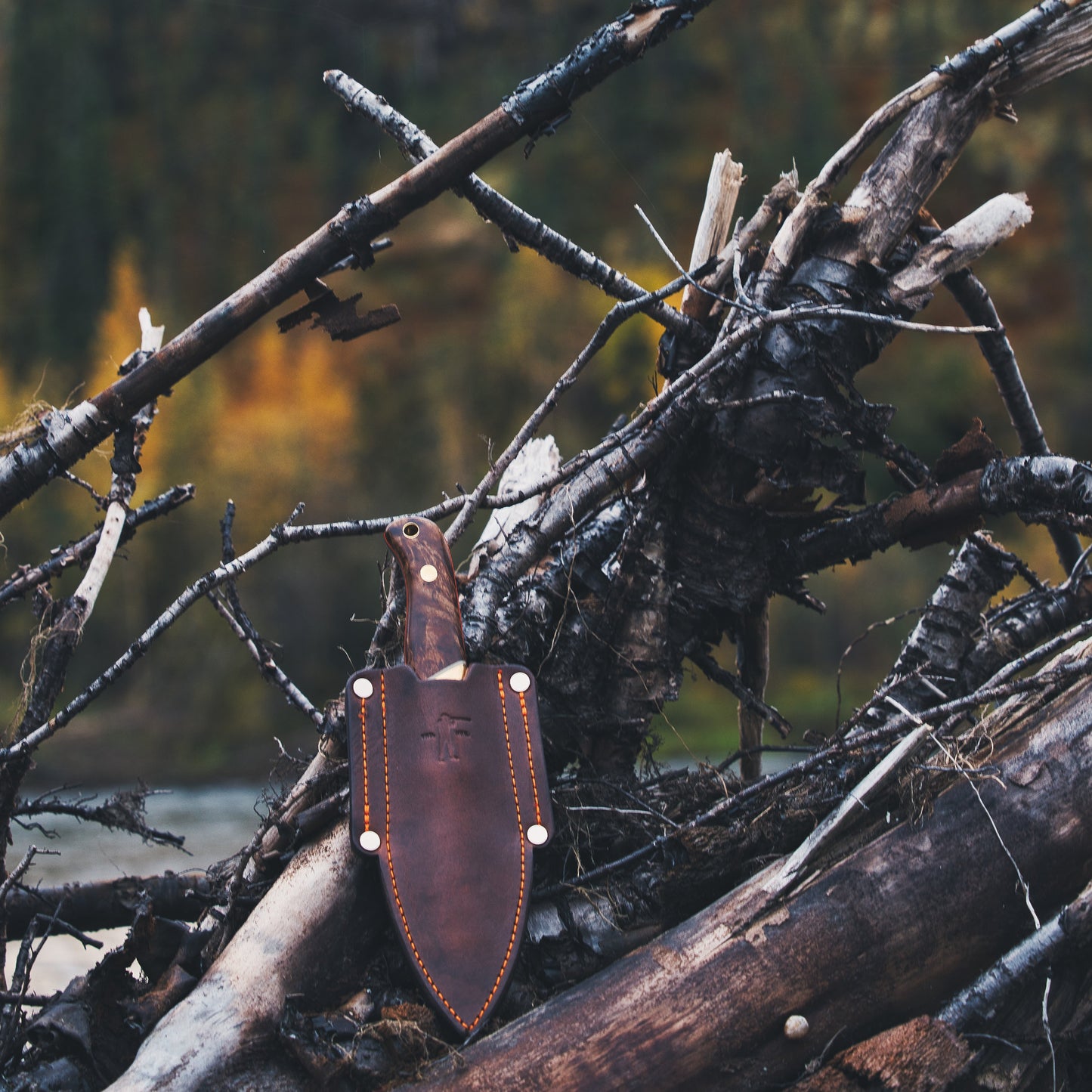 Half Face Blades X Ball and Buck Field Knife