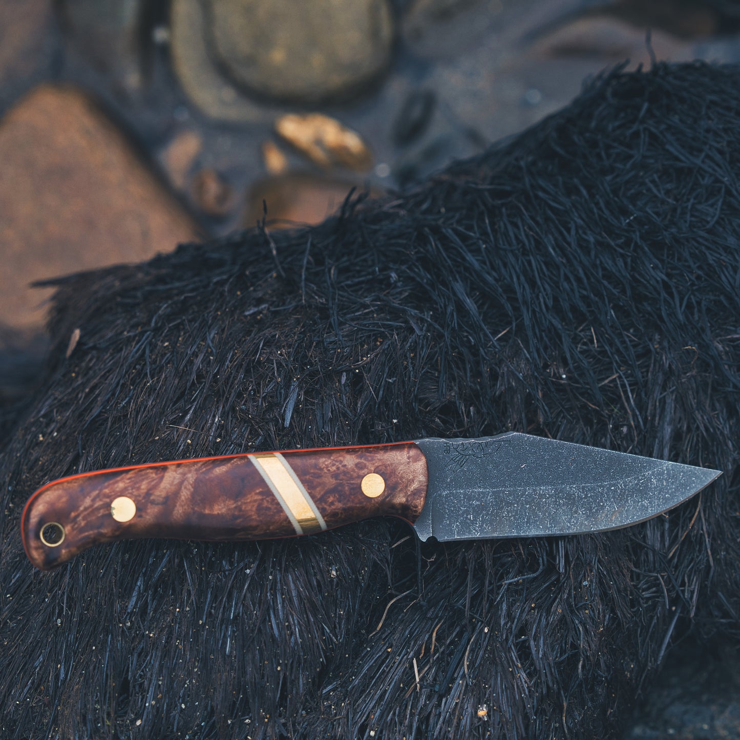 Half Face Blades X Ball and Buck Field Knife
