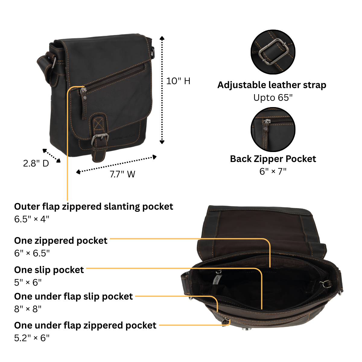 Dallas Shoulder Bag Brown