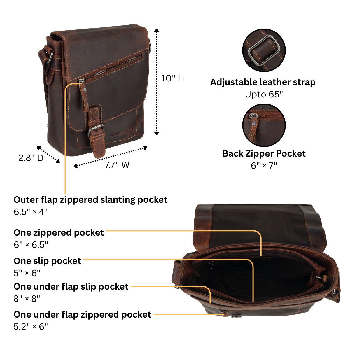 Dallas Shoulder Bag Chestnut