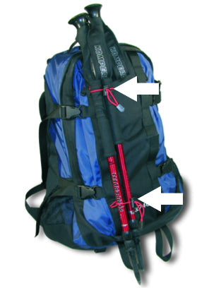 Umbrella Holder-Set – Universal, Weatherproof Mount for Trekking Umbrellas or Poles | Easily Attaches to Backpack Straps for Hands-Free Hiking and Outdoor Adventures