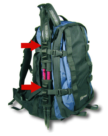 Umbrella Holder-Set – Universal, Weatherproof Mount for Trekking Umbrellas or Poles | Easily Attaches to Backpack Straps for Hands-Free Hiking and Outdoor Adventures