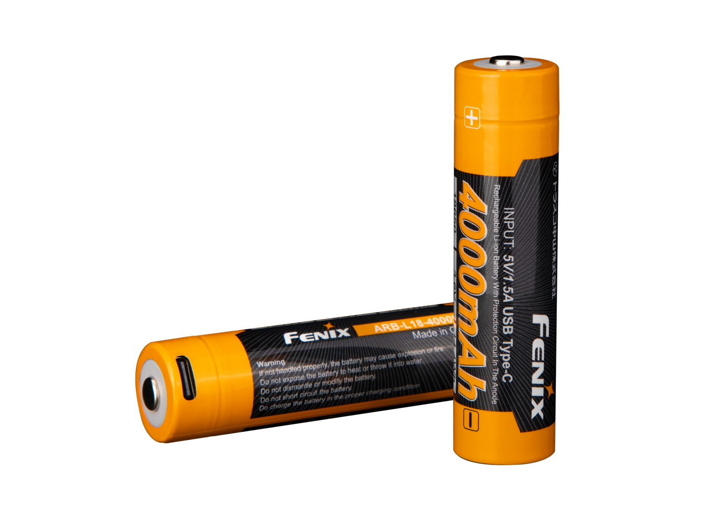 Fenix ARB-L18-4000U High-Capacity USB Rechargeable 18650 Battery - 4000mAh