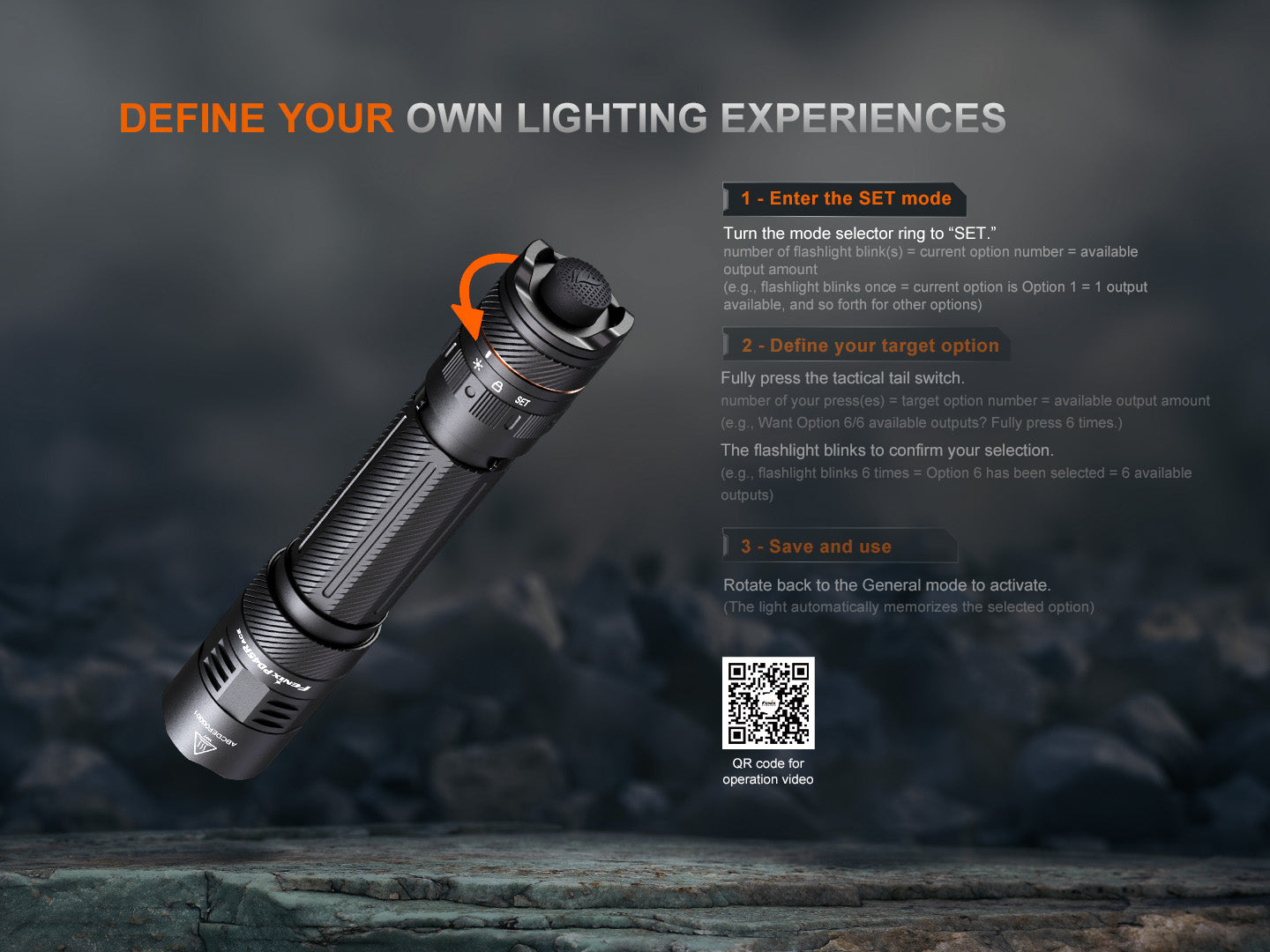 Fenix PD45R ACE Multi-Mode Tactical Flashlight
